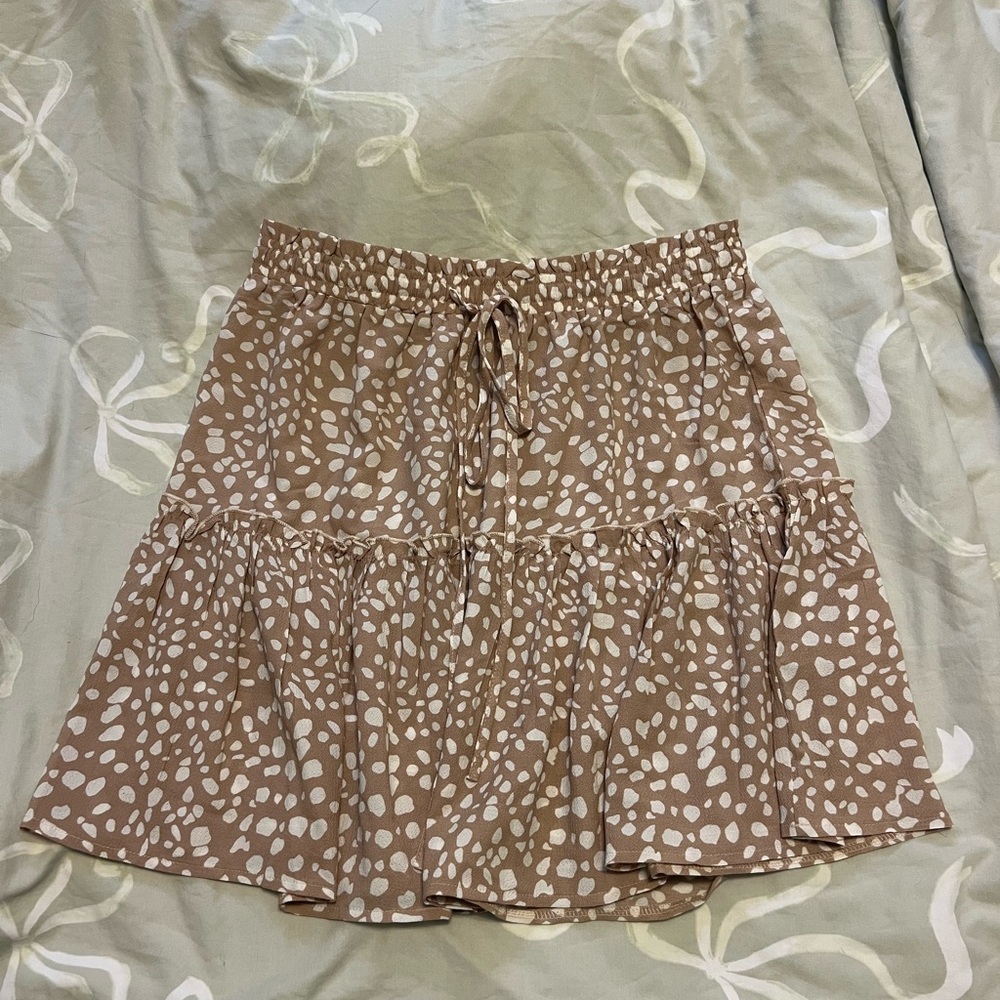 Tiered Mini Skirt
